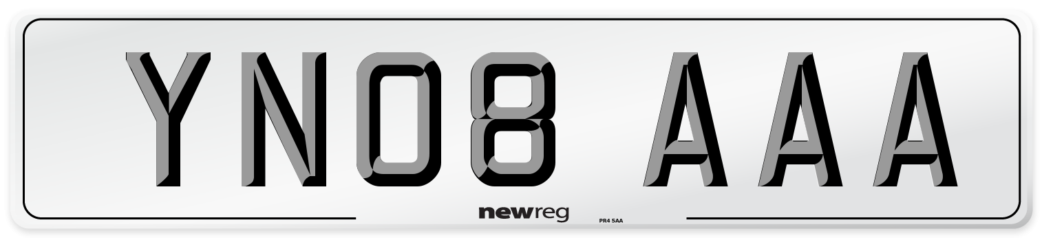 YN08 AAA Number Plate from New Reg